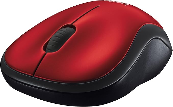 Logitech® Wireless Mouse M185 Red -MO708