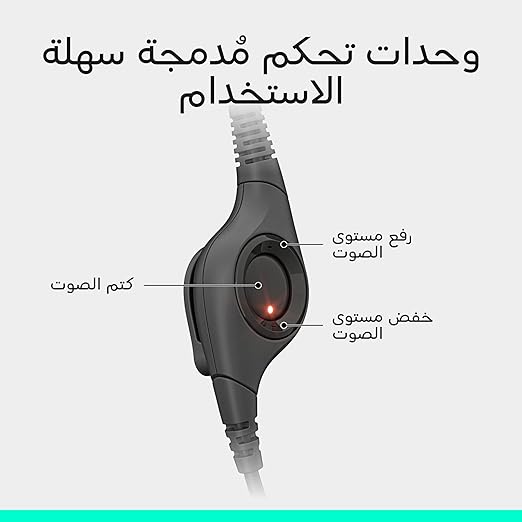 Logitech H390 USB Computer Headset with Enhanced Digital Audio and Inline Controls - Black