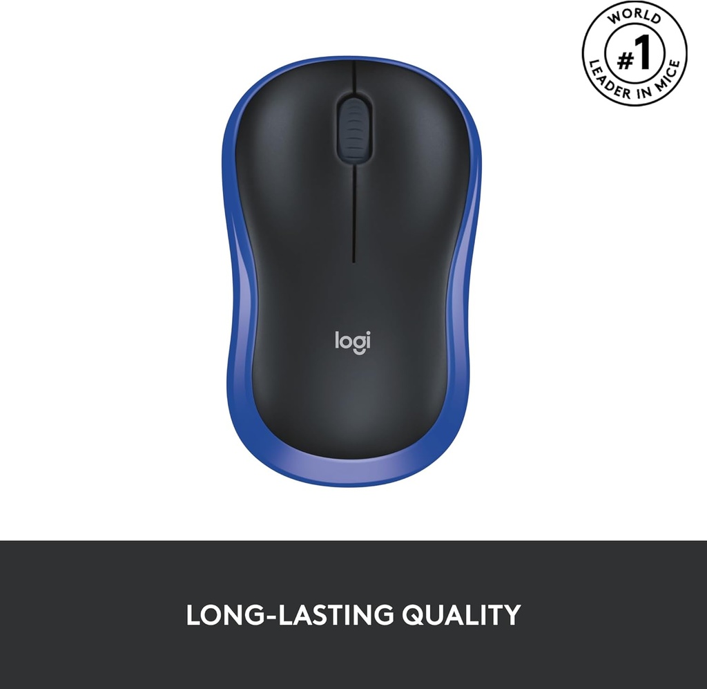 Logitech Wireless Mouse M185 Blue PN-MO718