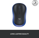 Logitech Wireless Mouse M185 Blue PN-MO718