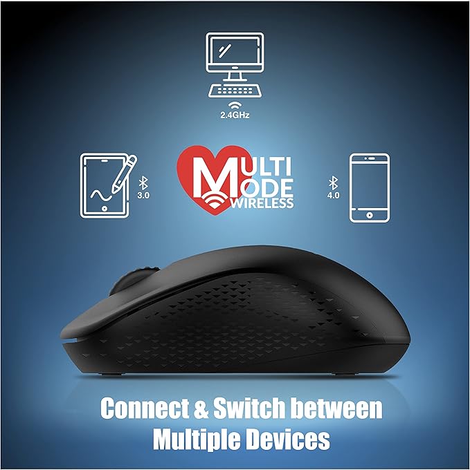 Rapoo m160 silent multi-mode wirless mouse black 19722