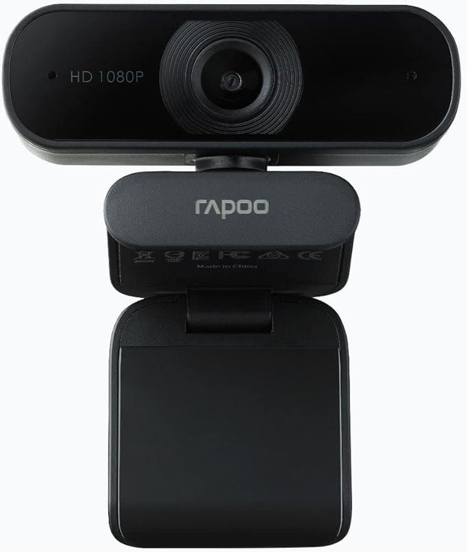 Rapoo C260 USB Black Full HD Webcam, 1080p 30hz, 360 Horizontal, 95 Super Wide-Angle