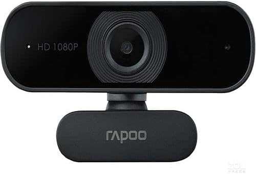 Rapoo C260 USB Black Full HD Webcam, 1080p 30hz, 360 Horizontal, 95 Super Wide-Angle