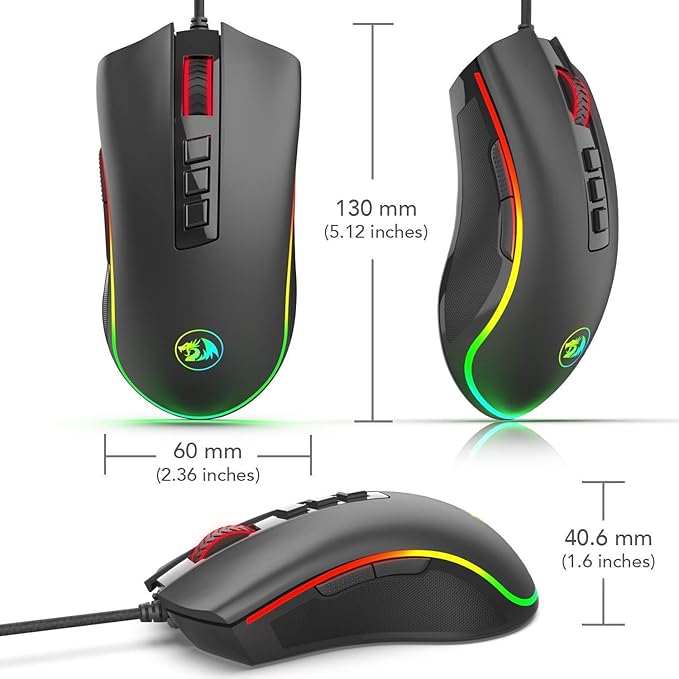 REDRAGON GAMING MOUSE - COBRA - M711-C