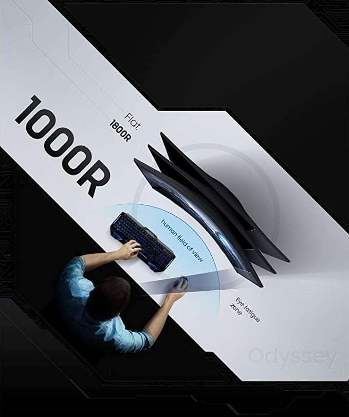 Samsung Odyssey G5 G55C 27 Inch QHD VA Curved Gaming Monitor 165Hz 1MS