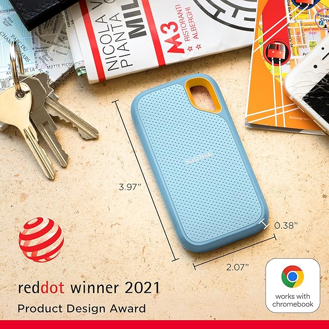 SanDisk 1TB Extreme Portable Up to 1050MB SDSSDE61-1T00-G25B