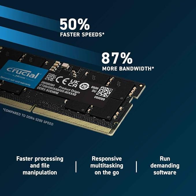 Crucial Basics 16GB DDR5-4800 SODIMM CB16GS4800