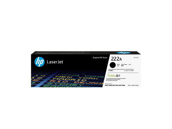HP 222A Black Toner Cartridge W2220A W2220-00001b EM