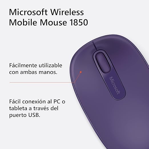 Microsoft 1850 Wireless Mobile Mouse-U7Z‑00044 