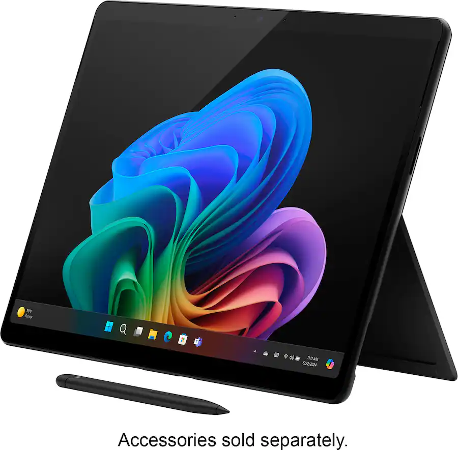 Microsoft - Surface Pro - Copilot+ PC - 13” OLED Touch-Screen - Snapdragon X Elite - 16GB Memory - 1TB SSD - Device Only (11th Ed) - Black
