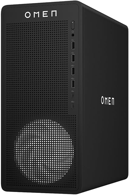 HP OMEN 35L Gaming Desktop -GT17-0009ne-INTEL i5-14400F- RAM 32GB (2x16GB) DDR5- SSD 1T 2280 PCIe NVMe- NVIDIA GeForce RTX 5060 8GB - Black Stealth - Windows 11 Plus