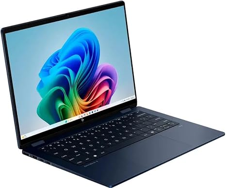 HP 14-fm0023dx - Omni Book X Flip 2-in-1 – Copilot+ - 14" 2K Touch-Screen Laptop - Intel Core Ultra 7 - 16GB Memory - 1TB SSD- Atmospheric Blue 