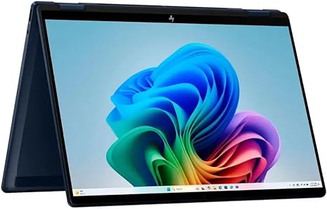 HP 14-fm0023dx - Omni Book X Flip 2-in-1 – Copilot+ - 14" 2K Touch-Screen Laptop - Intel Core Ultra 7 - 16GB Memory - 1TB SSD- Atmospheric Blue 