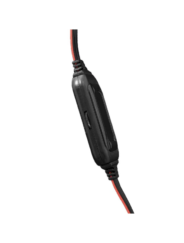 White Shark GH-2040 Serval Gaming Headset – Stereo Over-Ear Headphones with Microphone and LED Lighting – Black