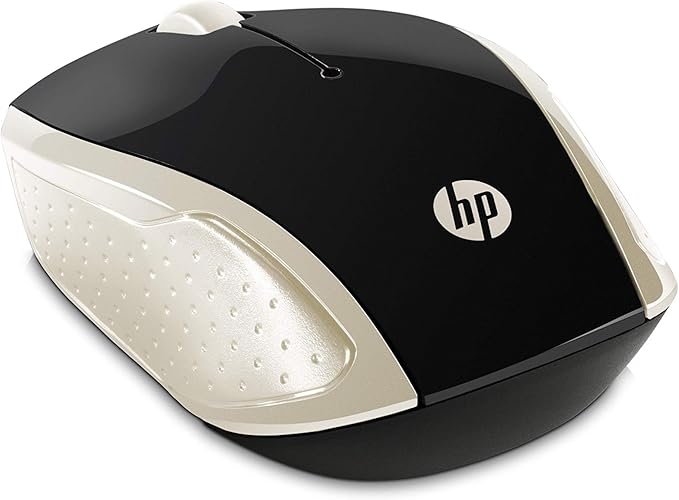 HP Wireless Mouse 200 – Silk Gold - 2.4GHz with 1000 DPI, Ambidextrous Design, and Long Battery Life