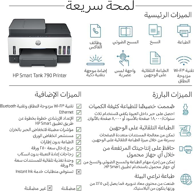 HP Smart Tank 790 All-in-One Printer 