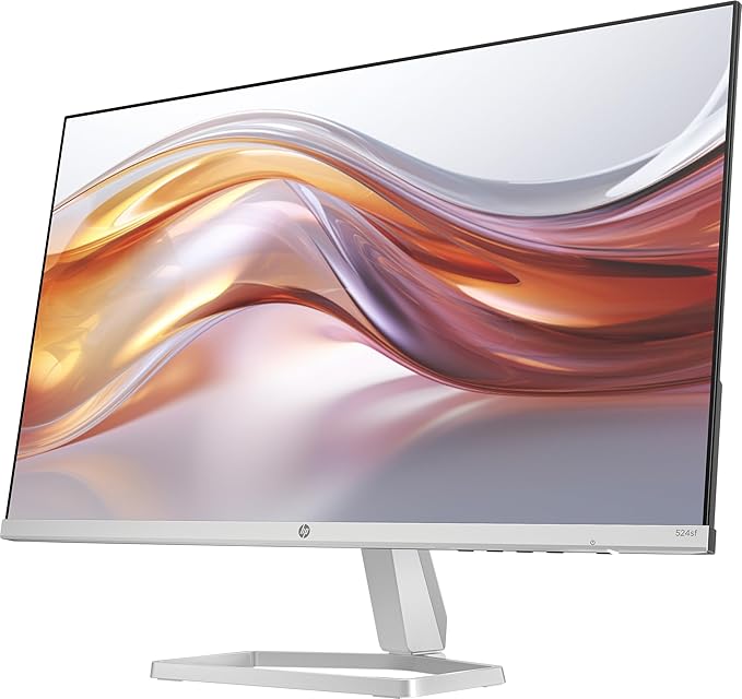 HP S5 524SF LED 23.8 IPS - Vga / HDMI 1.4 / HDMI- 100Hz - Ultra Thin - 3 sided bordless – Silver   