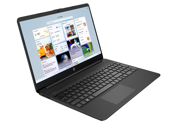 21C1 HP 15.6 inch Laptop PC DF JetBlack T HDcam nonODD nonFPR Win11 CoreSet FrontRight