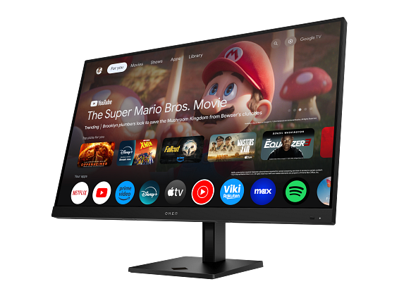 25C1-NPI-OMEN32x-JetBlack-Catalog-GTVMario-1920x1080p-GoogleTV-FrontLeft