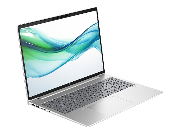 HP ProBook 460 G11 16 inch NaturalSilver WWAN T IRcam FPR CoreSet AHS WhiteBG FrontRightOpen