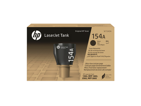 HP 154A Black Toner Reload Kit W1540A W1540-00001a RoEM