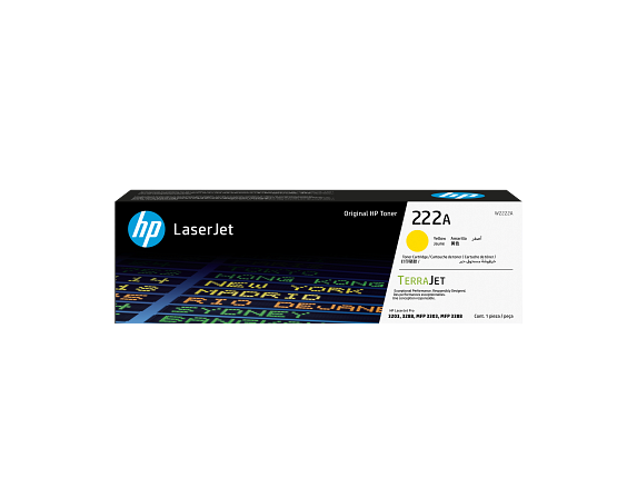 HP 222A Yellow Toner Cartridge W2222A W2222-00001b EM