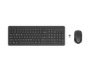 21C1 - HP 330 Wireless Mouse and Keyboard Combination, JackBlack, Wireless, USB, Top, LED Off