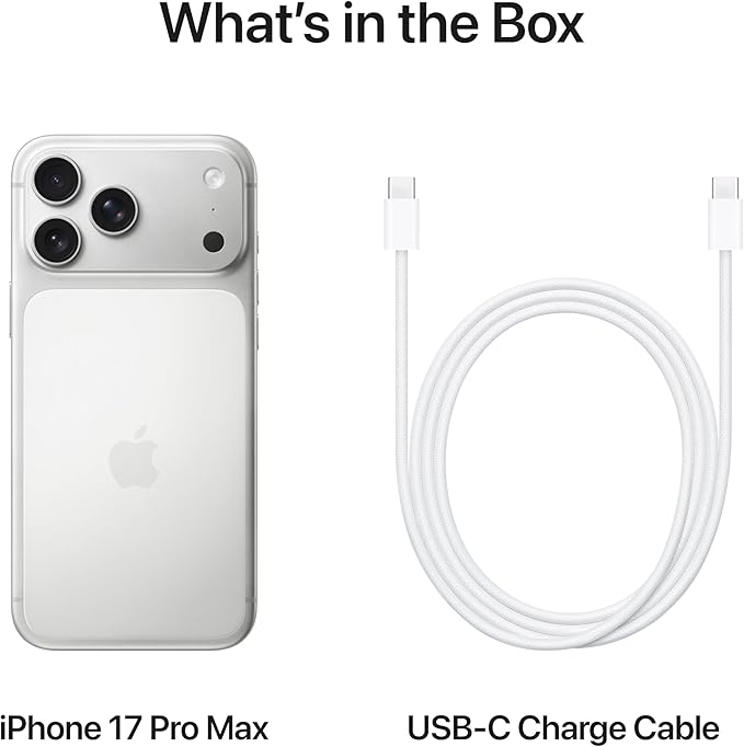Apple IPhone 17 pro max ,sliver ,256GB, Model A3525 – E SIM 