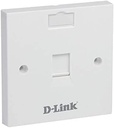 D-LINK External faceplate with single UTP Cat 6 insert and backbox for network end point