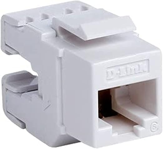 D-LINK External faceplate with single UTP Cat 6 insert and backbox for network end point