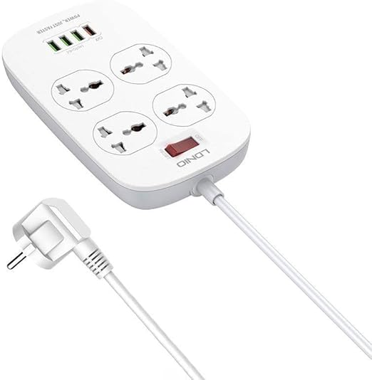 LDNIO 4 POWER SOCKET+4USB-SC4407