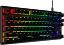 HyperX Alloy Origins Core features HyperX Red switches, RGB backlighting, 1000Hz polling rate, 3 onboard profiles, anti-ghosting, and a detachable braided cable