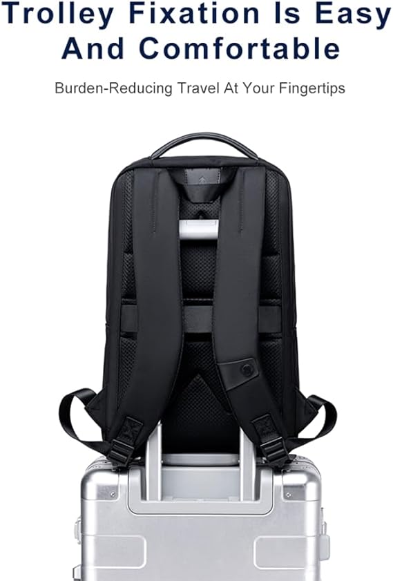 Arctic Hunter Slim Laptop Backpack – Stylish Premium Lightweight Business 16L Laptop 15.6-inch Laptop – Water Resistant Backpack for Men Women – Daily Office College Commuting – B00681- Black