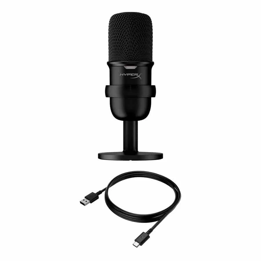 HyperX SoloCast - USB Condenser Microphone for Gaming, for PC, PS4, PS5 and Mac, Tap to Mute Sensor