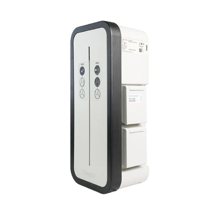 Hager AC EV Home Charger 7 kW up to 22 kW 50-60 HzType 2 AC European Standard IP55, IK10 -2 Years