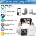eKyro Smart Garage Door Opener - Universal WiFi Remote Controller Compatible with Alexa, Google Home, iPhone, Siri, Android, Door Left Open Alert, Door Security Systems