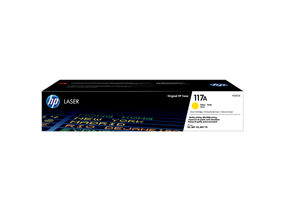 HP 117A Yellow Toner Cartridge - W2072A W2072-00901a EMEA