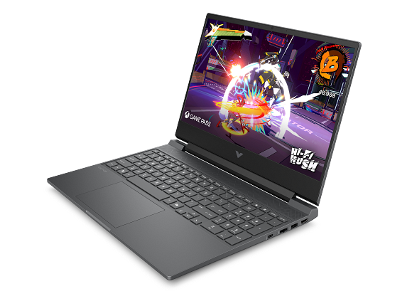 Victus 15 Roku - Intel - Coreset - Product Image - Mica Silver - Moonstone Grey Keyboard - Non IR - White Backlit - Left Facing