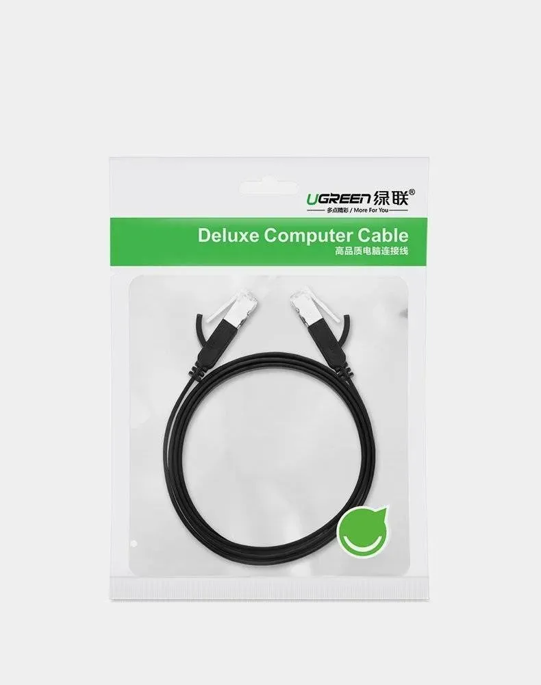 UGREEN    50184  NW101   Cat 6 UMTP Pure Copper Ethernet  Flat Cable 1m (Black)