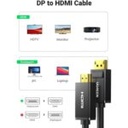 Ugreen Cable DP Male to HDMI Male-4K-30Hz 1m (Black)10238