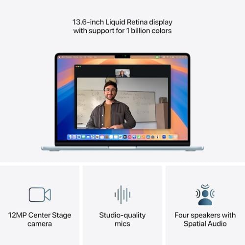 Apple MacBook Air 13- inch M4 Chip – 16GB Unified Memory – 512GB SSD– Sky Blue-MC6U4AB/A