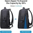 Arctic Hunter B00490 Laptop Backpack – Slim Business Travel Backpack for Laptop & Accessories – Water-Resistant Design – Black