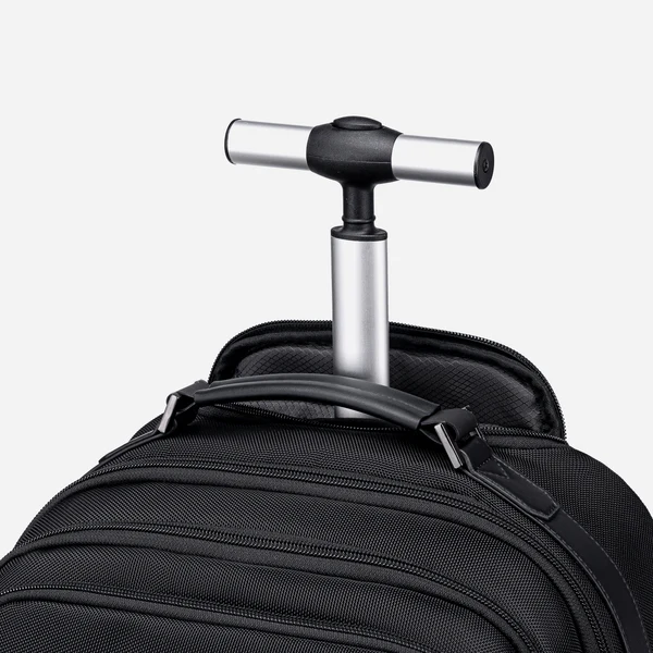 Arctic Hunter LG00656 Rolling Laptop Backpack – Wheeled Business Travel Laptop Trolley Backpack – Durable Carry-on Laptop Bag – Black