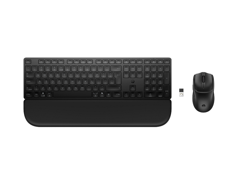 HP Multi-Device Dual-Mode Mouse and Keyboard Combo with Palm Rest 580C 