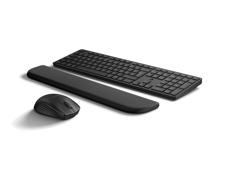 HP Multi-Device Dual-Mode Mouse and Keyboard Combo with Palm Rest 580C 