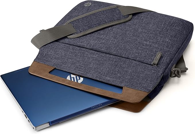 HP Renew Slim 14" Laptop Briefcase 1A215AA – Slim Business Laptop Carrying Case – Sustainable Eco-Friendly HP Laptop Bag – Professional Travel Sleeve