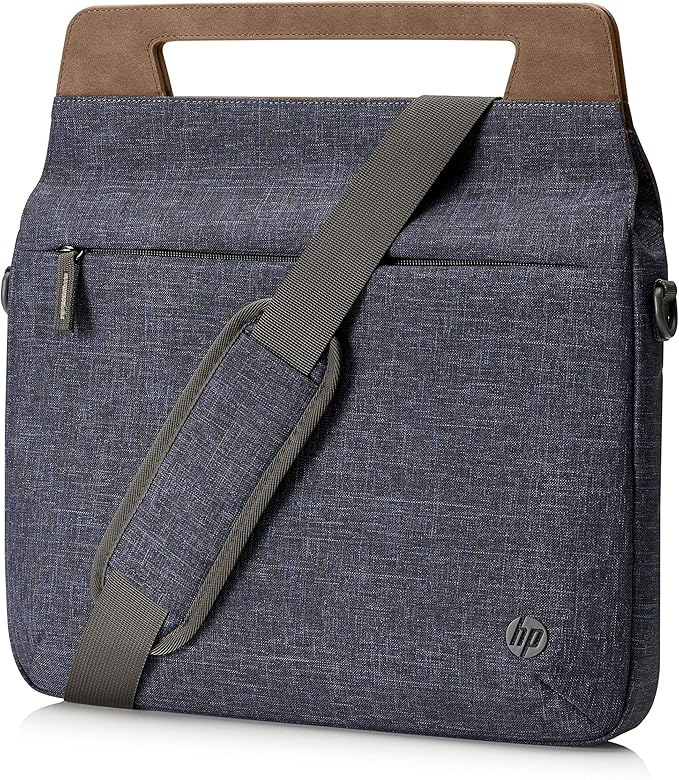 HP Renew Slim 14" Laptop Briefcase 1A215AA – Slim Business Laptop Carrying Case – Sustainable Eco-Friendly HP Laptop Bag – Professional Travel Sleeve