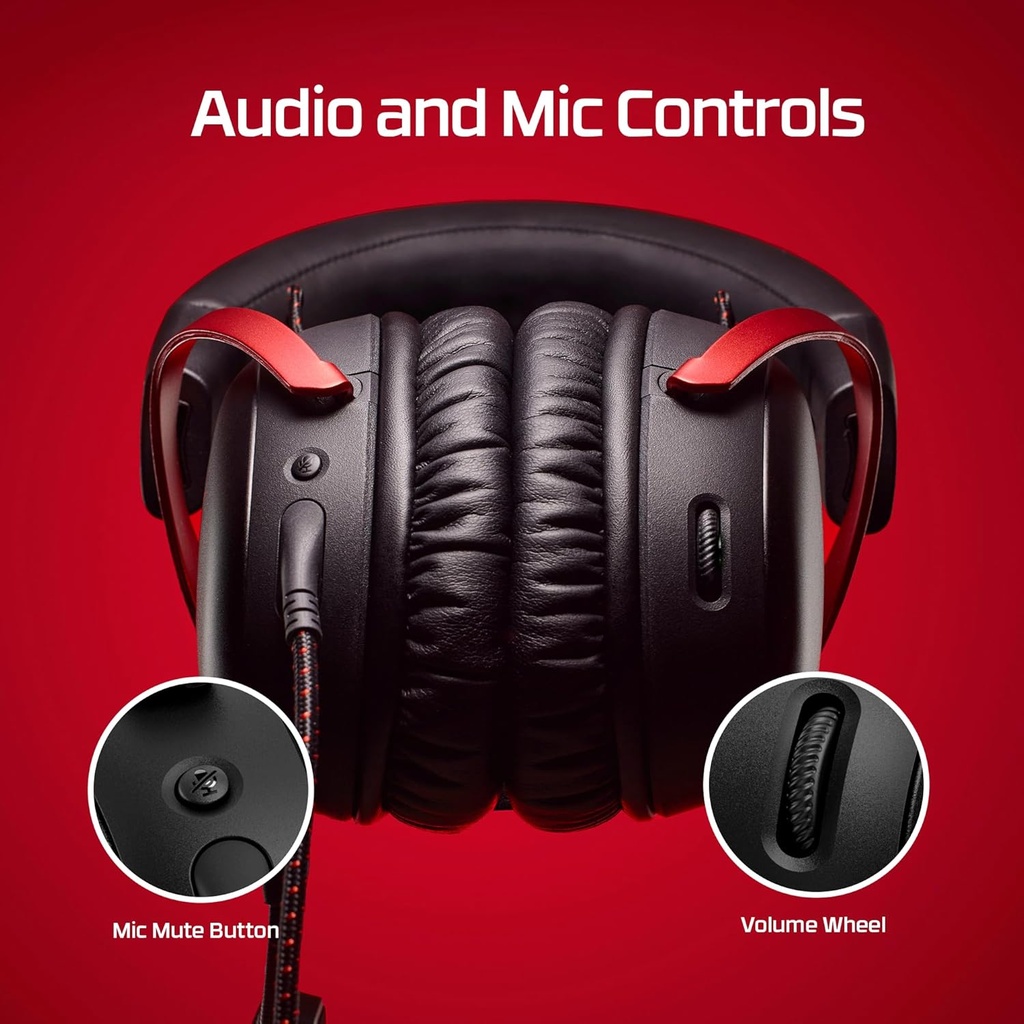 HyperX Cloud 3 Wired Red and Black