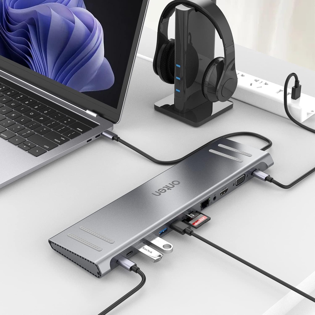 Onten usb-c multi function docking station 14 in 1