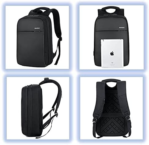 Meinaili 1802-15.6-Inch Waterproof Laptop Backpack With Usb Charging Port-Black.